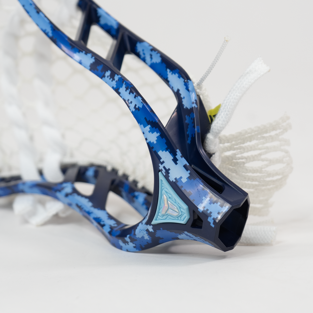 THRONE OMEN Blue Camo Lacrosse Head