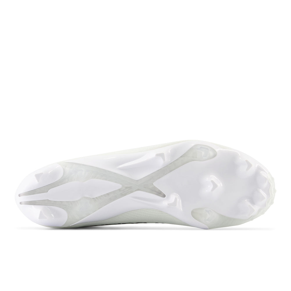 New Balance Burn X4 Lacrosse Cleats - White