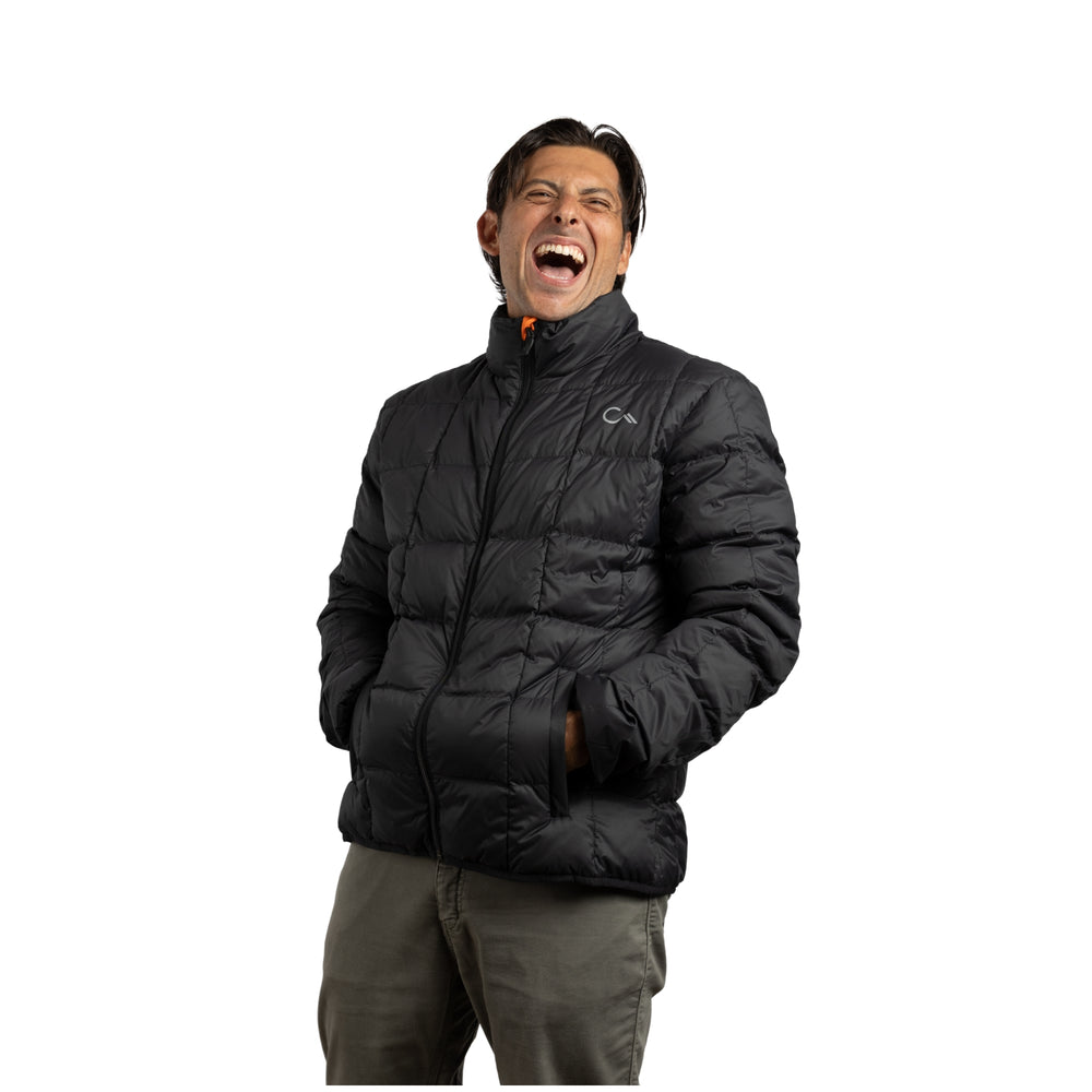 Constant Mountain Men's Infinity Pocket Down Puffer Jacket- Black