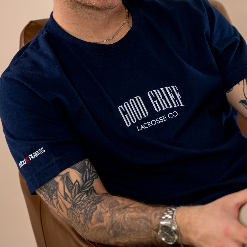 Peanuts Good Grief Adult Lacrosse Tee