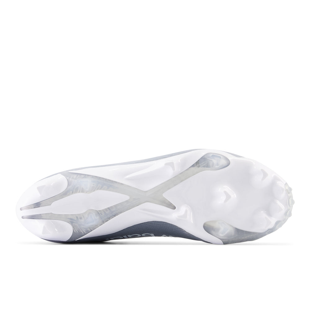 New Balance Burn X4 Lacrosse Cleats - Grey
