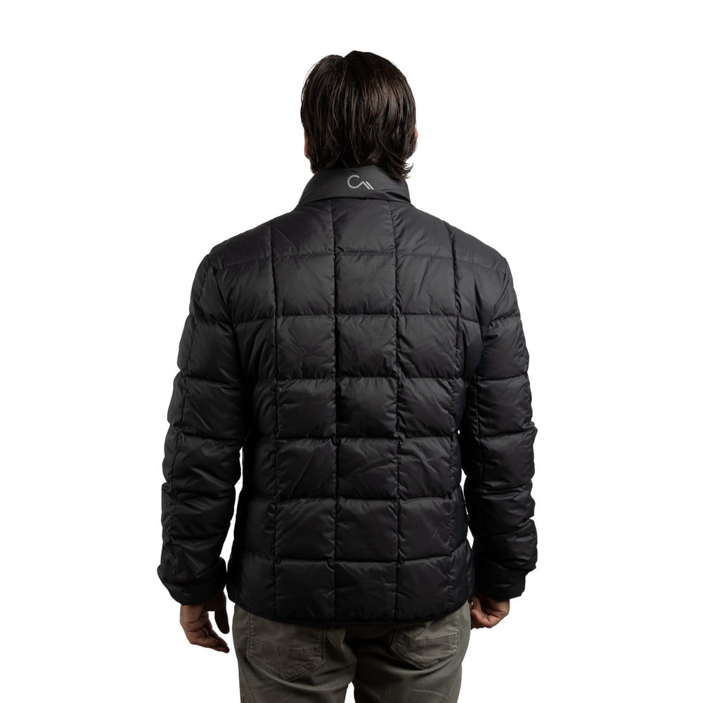 Constant Mountain Men's Infinity Pocket Down Puffer Jacket- Black
