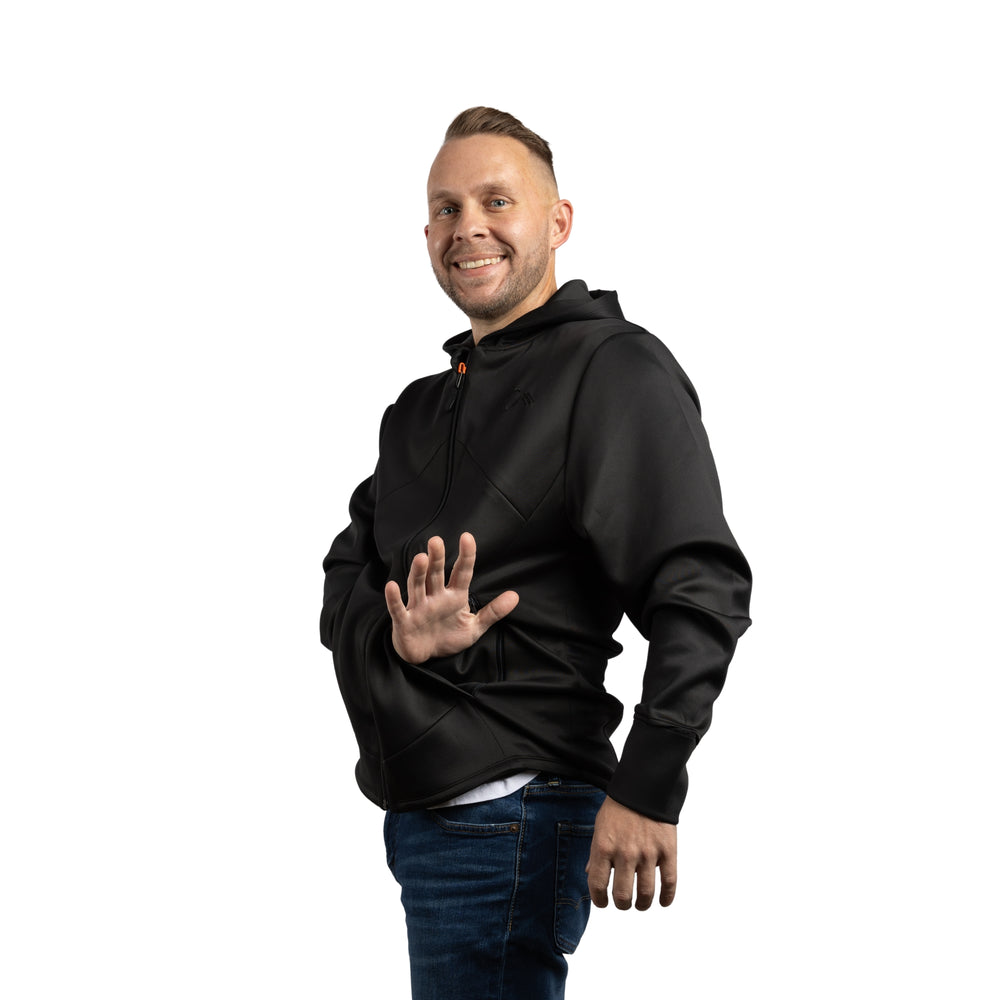 Constant Mountain Men's Infinity Pocket Hoodie- Black