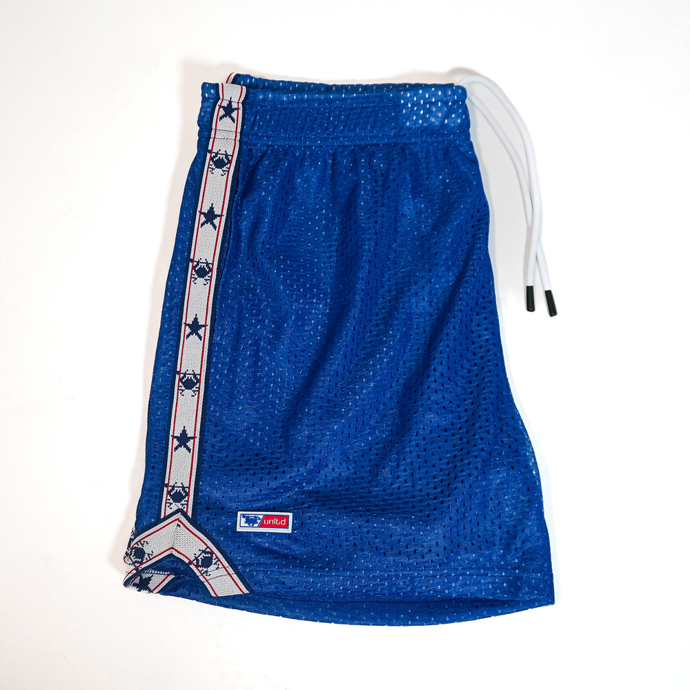 LU X ECD Blue USA Lacrosse Shorts 