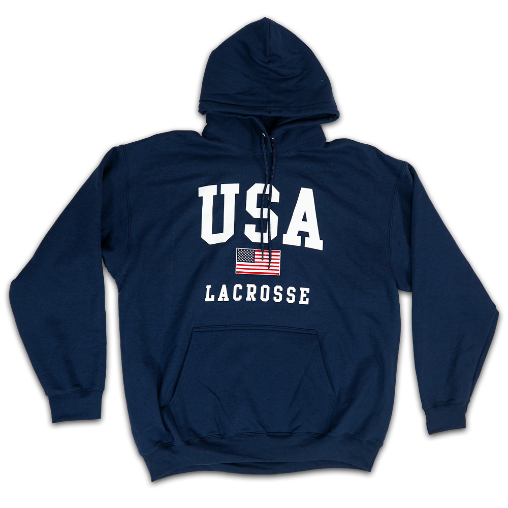 LU USA Navy Adult Lacrosse Hoodie