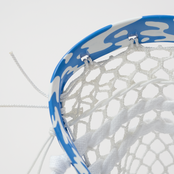 THRONE OMEN Blue Drip Dyed Lacrosse Head