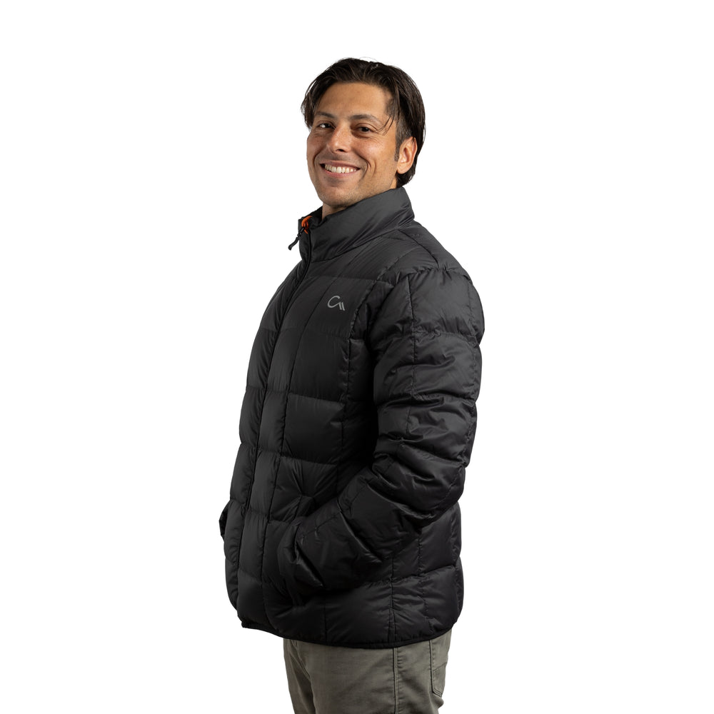 Constant Mountain Men's Infinity Pocket Down Puffer Jacket- Black
