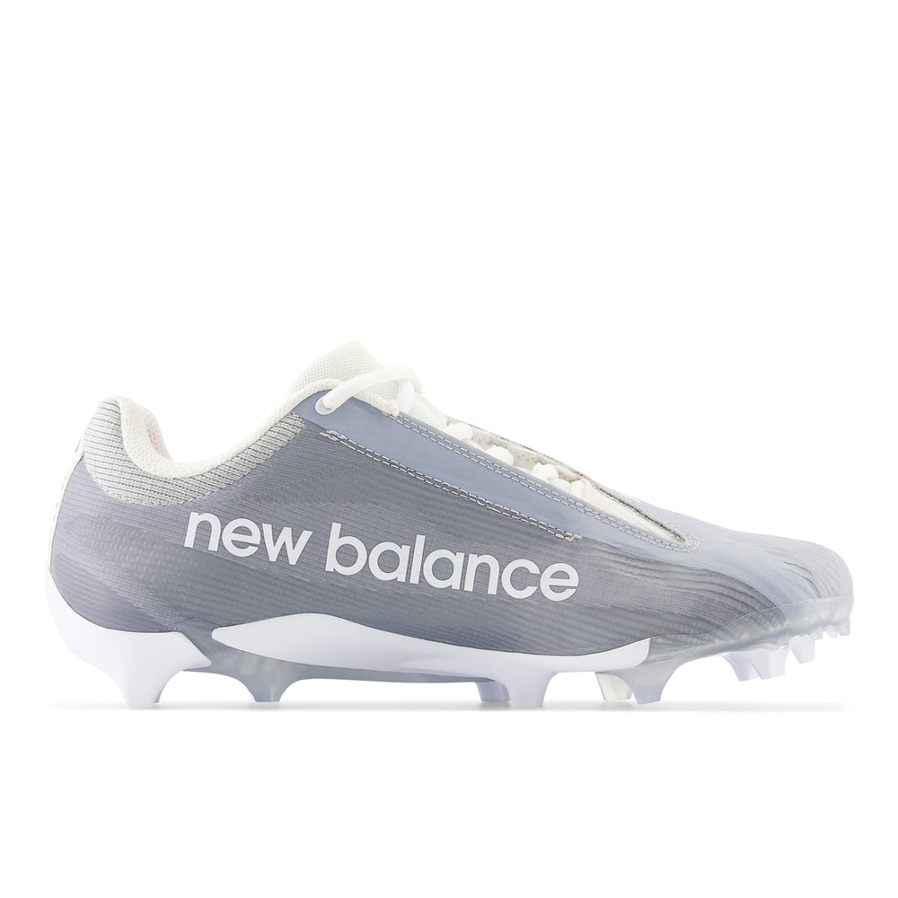 New Balance Burn X4 Lacrosse Cleats - Grey