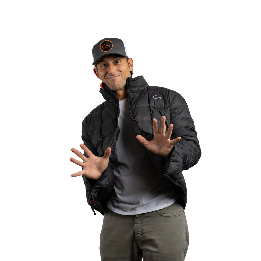 Constant Mountain Men's Infinity Pocket Down Puffer Jacket- Black