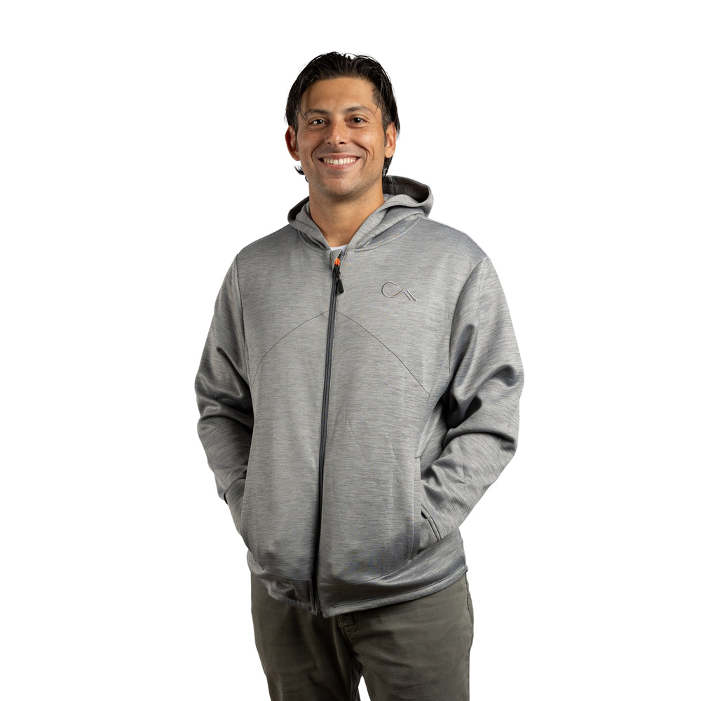 Constant Mountain Men's Infinity Pocket Hoodie- Grey