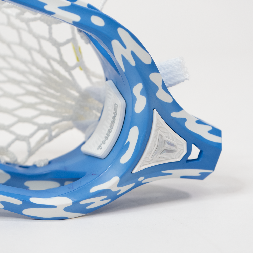 THRONE OMEN Blue Drip Dyed Lacrosse Head