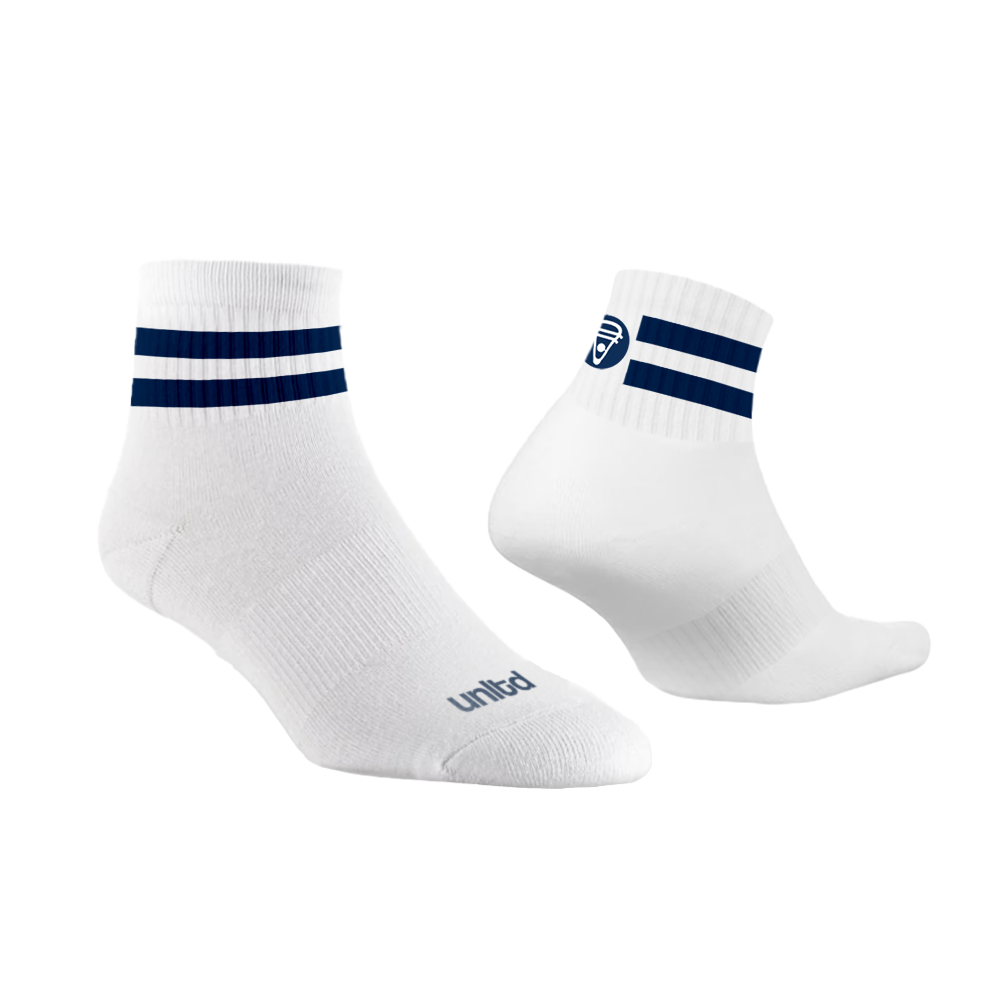 Ankle Breaker Quarter Socks- Navy