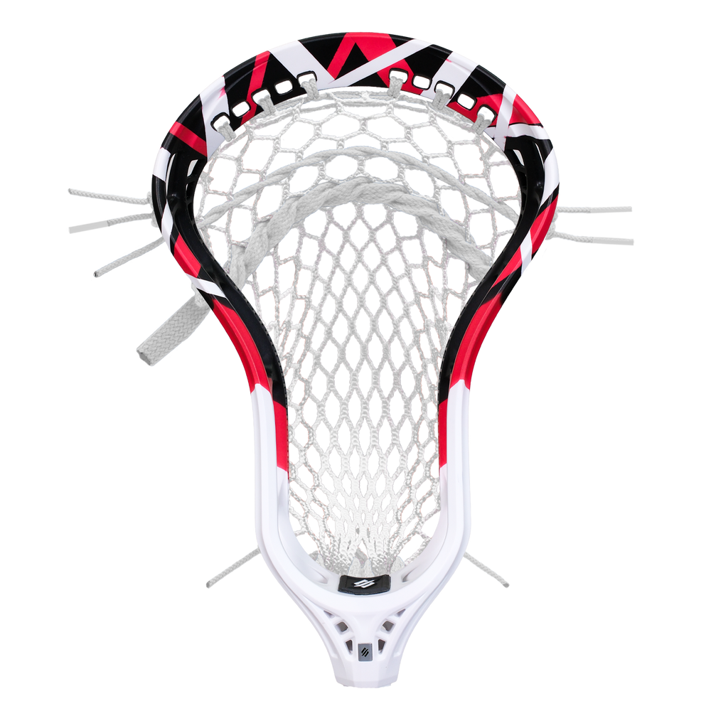 StringKing Mark 3V Red Geometric Dyed Lacrosse Head