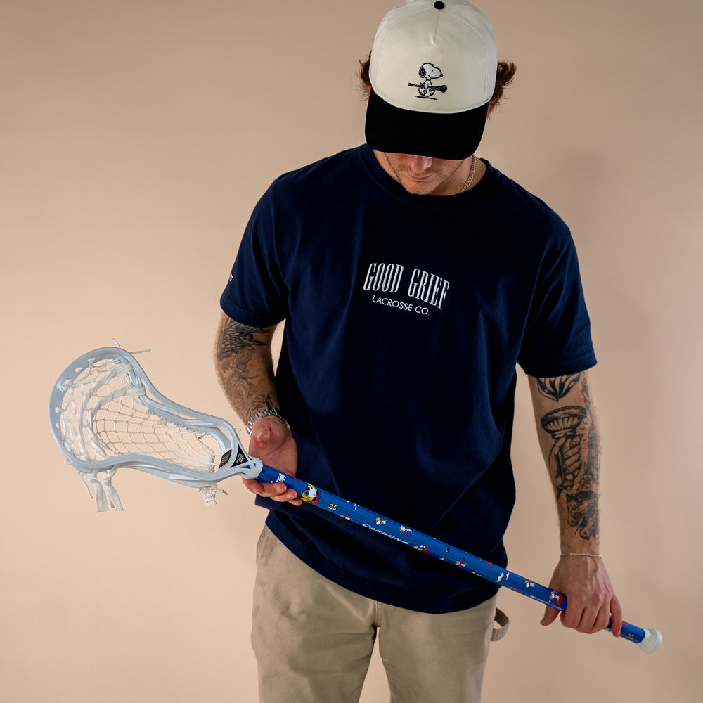 Peanuts Good Grief Adult Lacrosse Tee