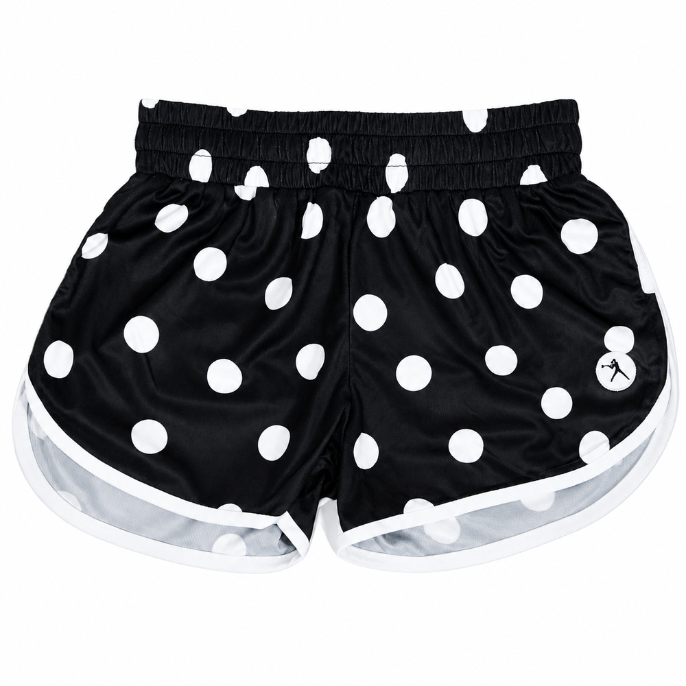 Slay Girl Polka Dots Girl's Lacrosse Shorts 