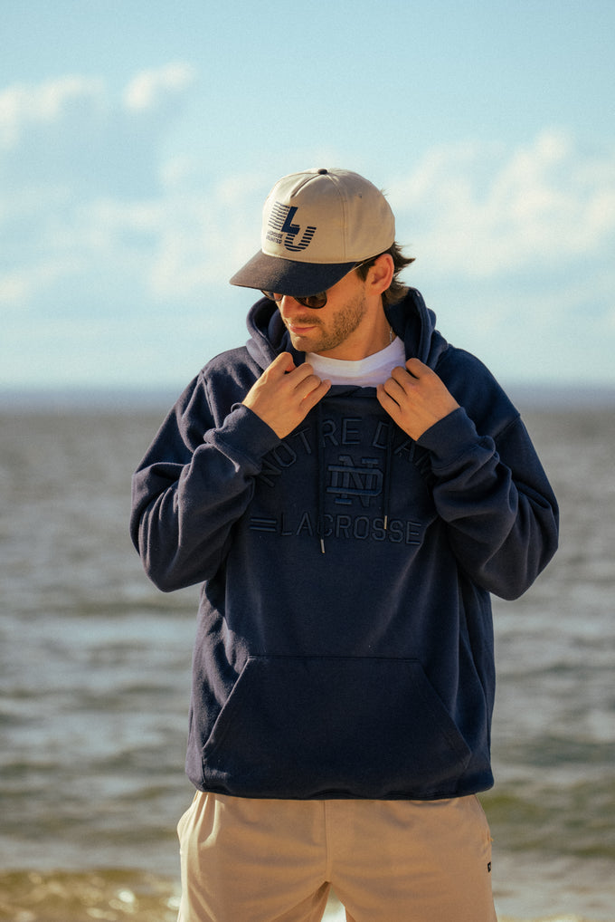 Notre Dame Tonal Lacrosse Hoodie