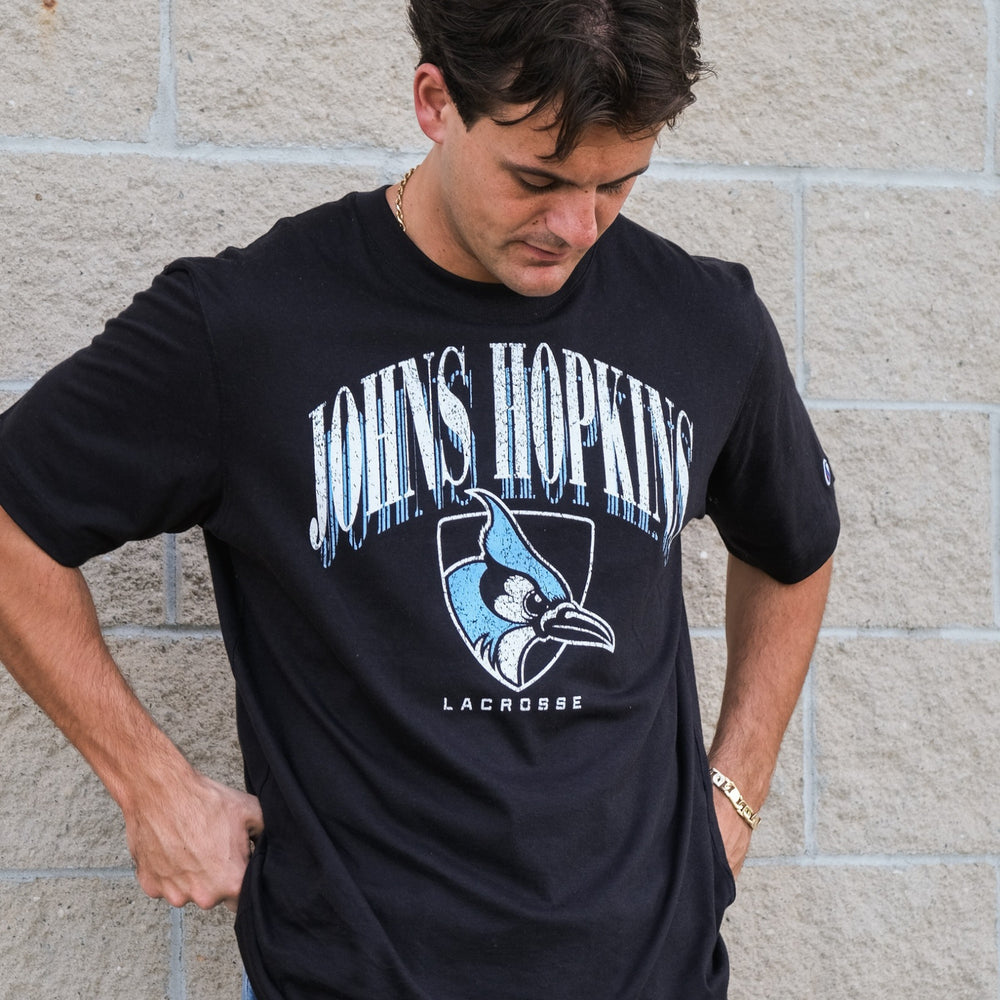 Adult Johns Hopkins Lacrosse Tee