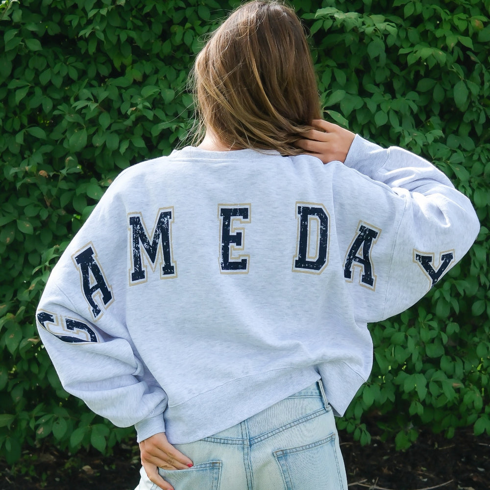 Women's Notre Dame Game Day Lacrosse Crewneck