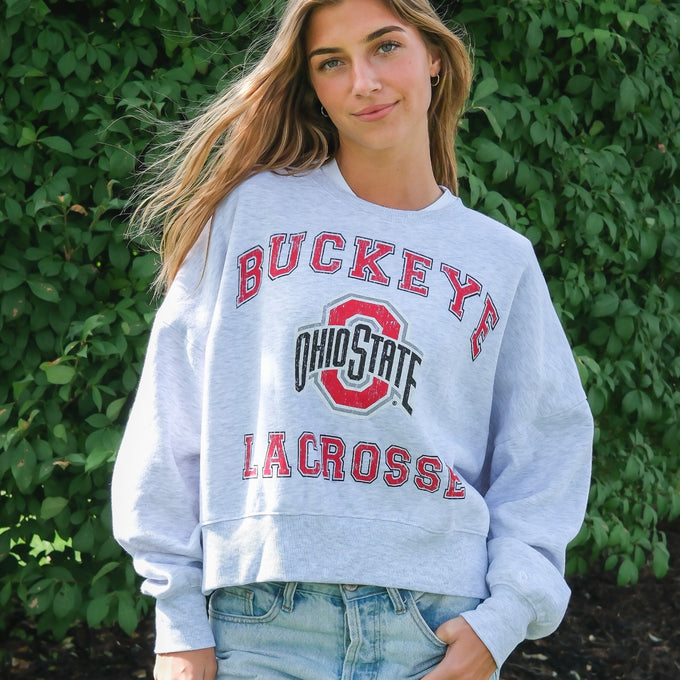 Women's Ohio State Game Day Lacrosse Crewneck