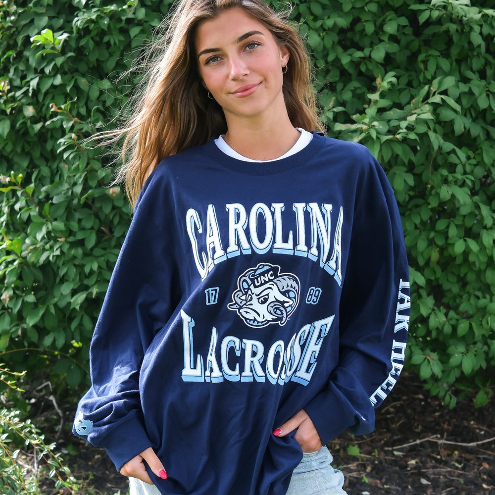 Adult UNC Lacrosse Long Sleeve