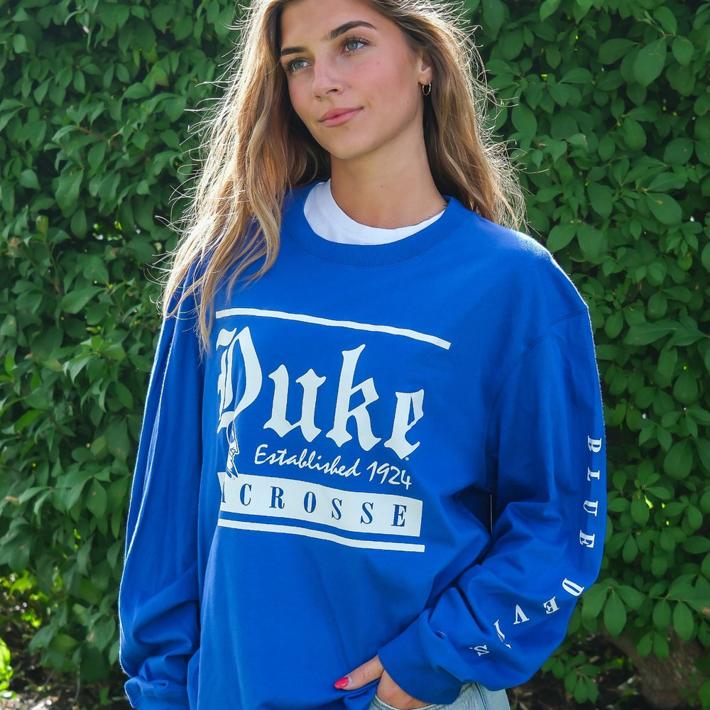 Adult Duke Lacrosse Long Sleeve
