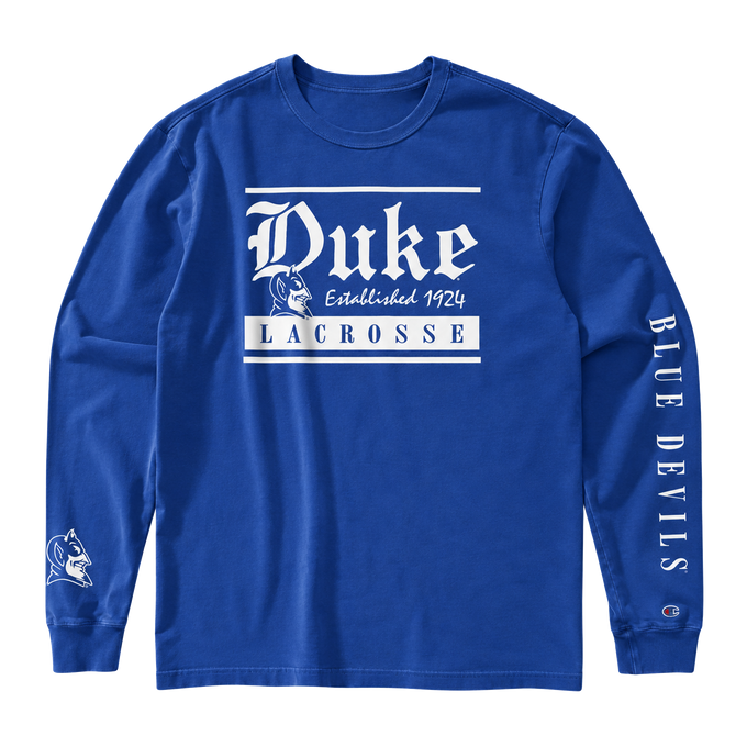 Adult Duke Lacrosse Long Sleeve