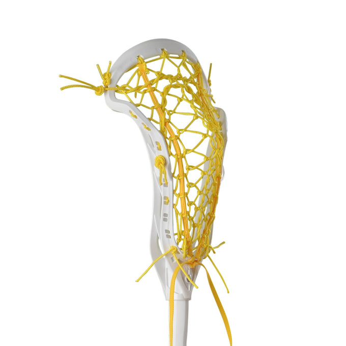 Gait Air 2D Flex Women's Strung Lacrosse Head - White/Yellow