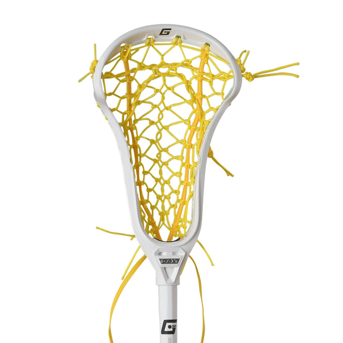 Gait Air 2D Flex Women's Strung Lacrosse Head - White/Yellow