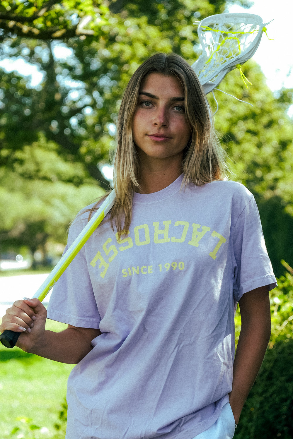 Upside-Down Women's Lacrosse Tee