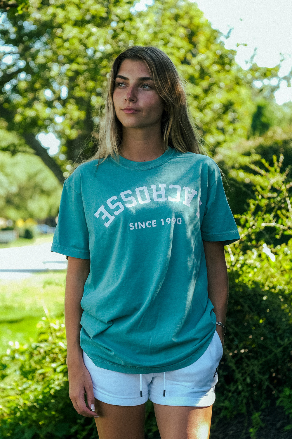 Upside-Down Women's Lacrosse Tee