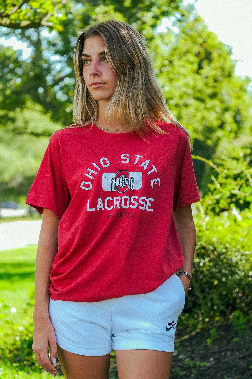 Ohio State Adult Lacrosse Tee