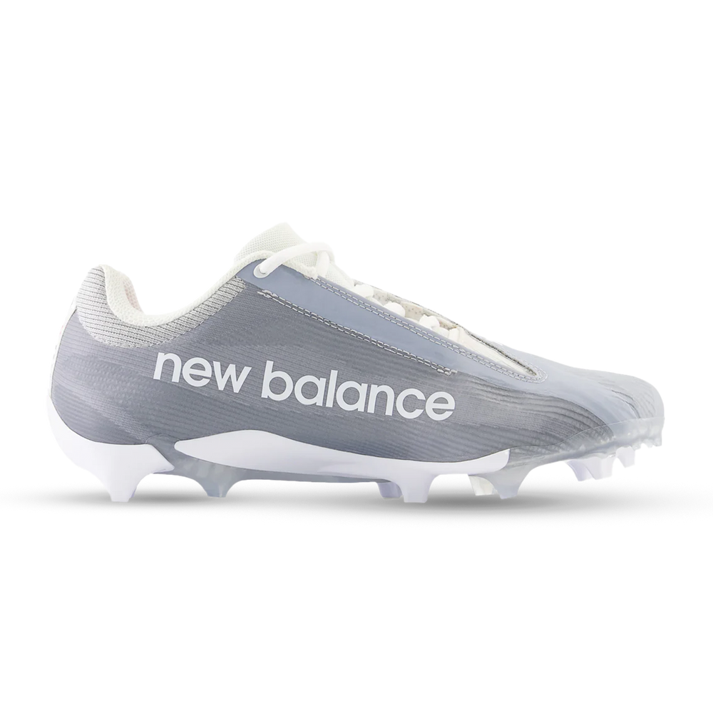 New Balance Burn X4 Lacrosse Cleats - Grey