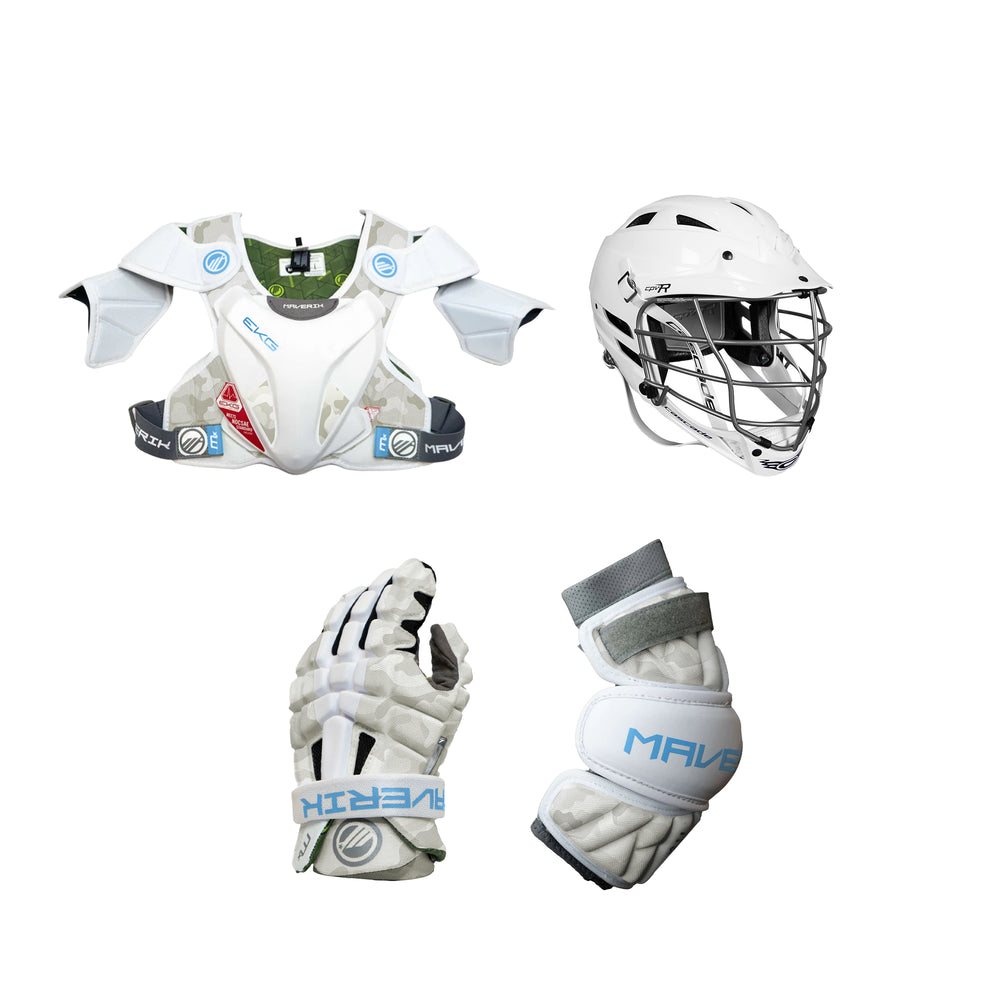 4-Piece Lacrosse Intermediate Camo Set - XRS Pro (No Stick)
