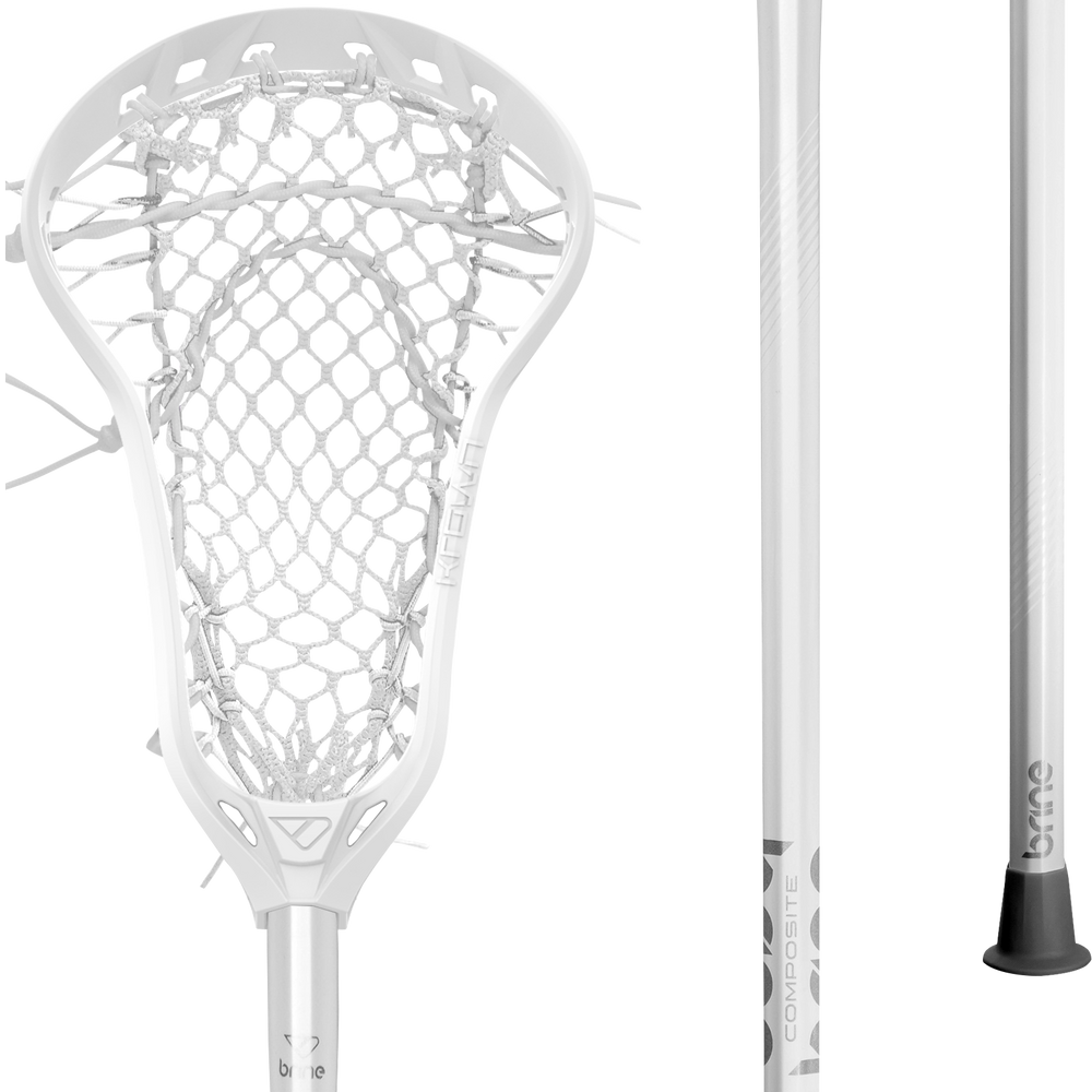 Brine Krown Women's Complete Lacrosse Stick- White