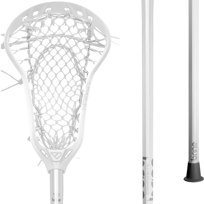 Brine Krown Women's Complete Lacrosse Stick- White
