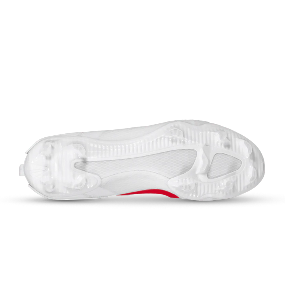 Nike Huarache 9 Elite Lacrosse Cleats - White/Red