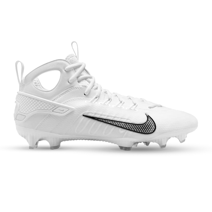 Nike Huarache 9 Elite Lacrosse Cleats - White/Black