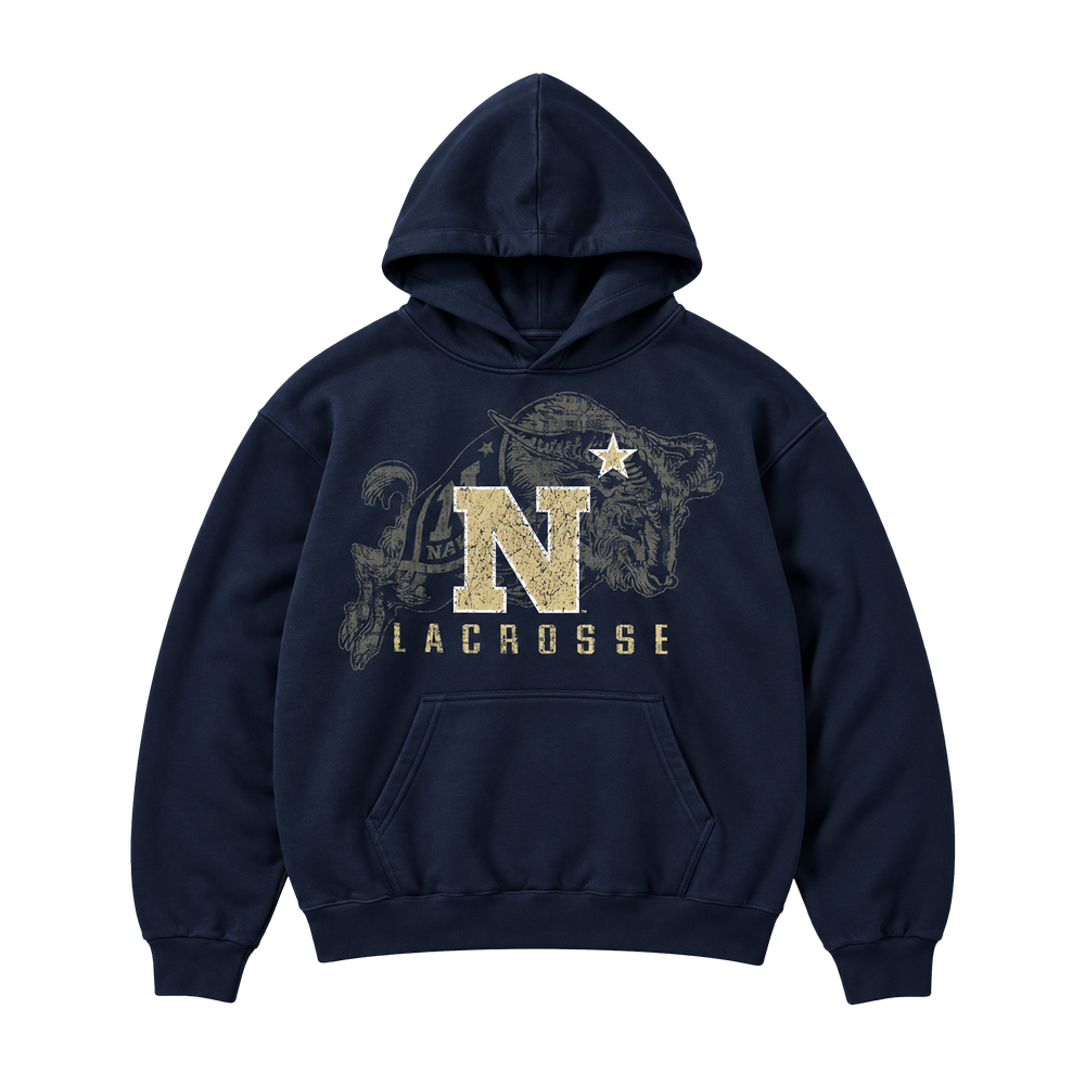 Youth Navy Lacrosse Hoodie