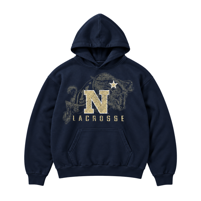 Youth Navy Lacrosse Hoodie