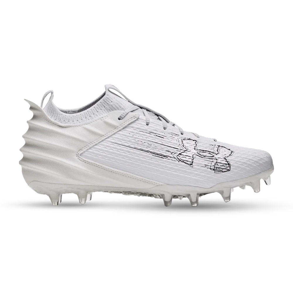 Under Armour Blur Smoke 2.0 Lacrosse Cleats - White