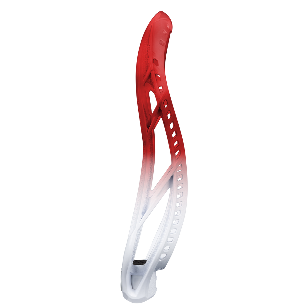 Maverik Optik Force Chrome Fade Unstrung Lacrosse Head- Red