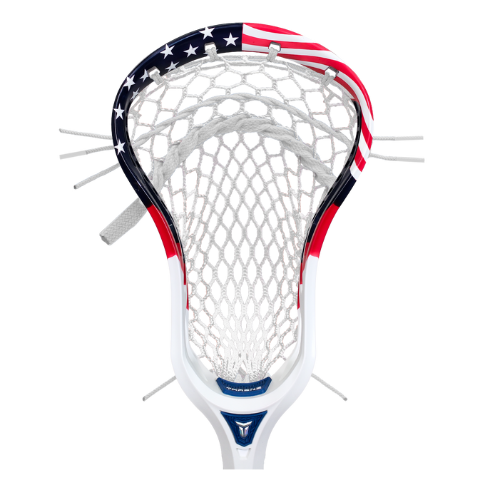 THRONE OMEN American Flag Dyed Lacrosse Head