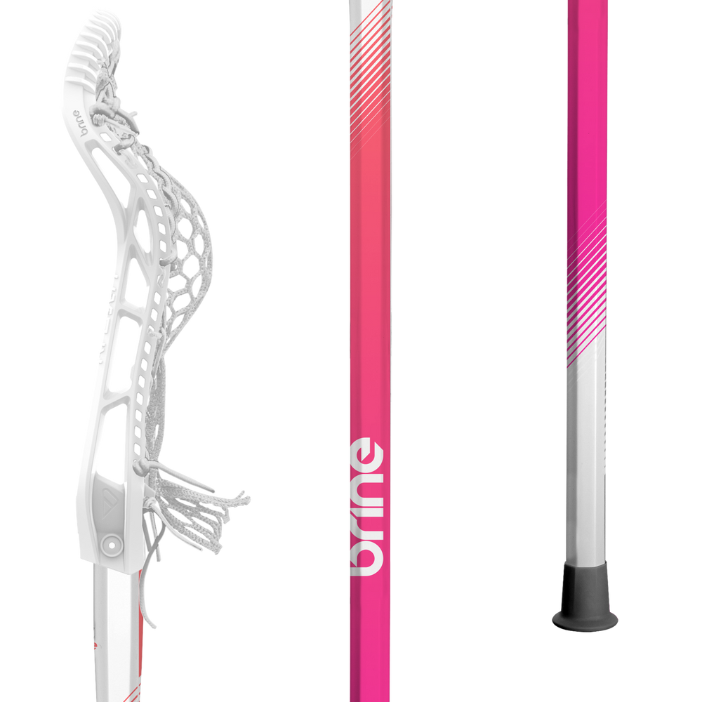 Brine Krown Complete Lacrosse Stick - Pink/Orange