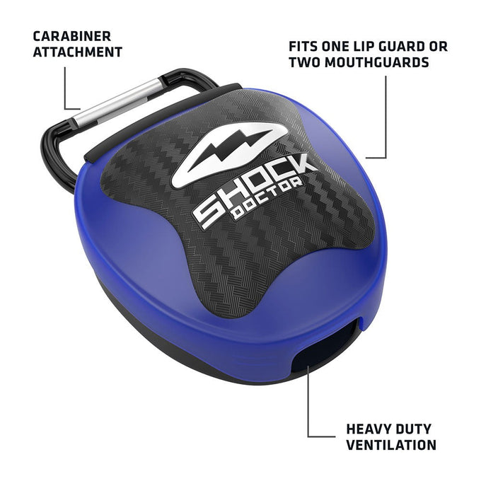 Shock Doctor Blue Mouthguard Case