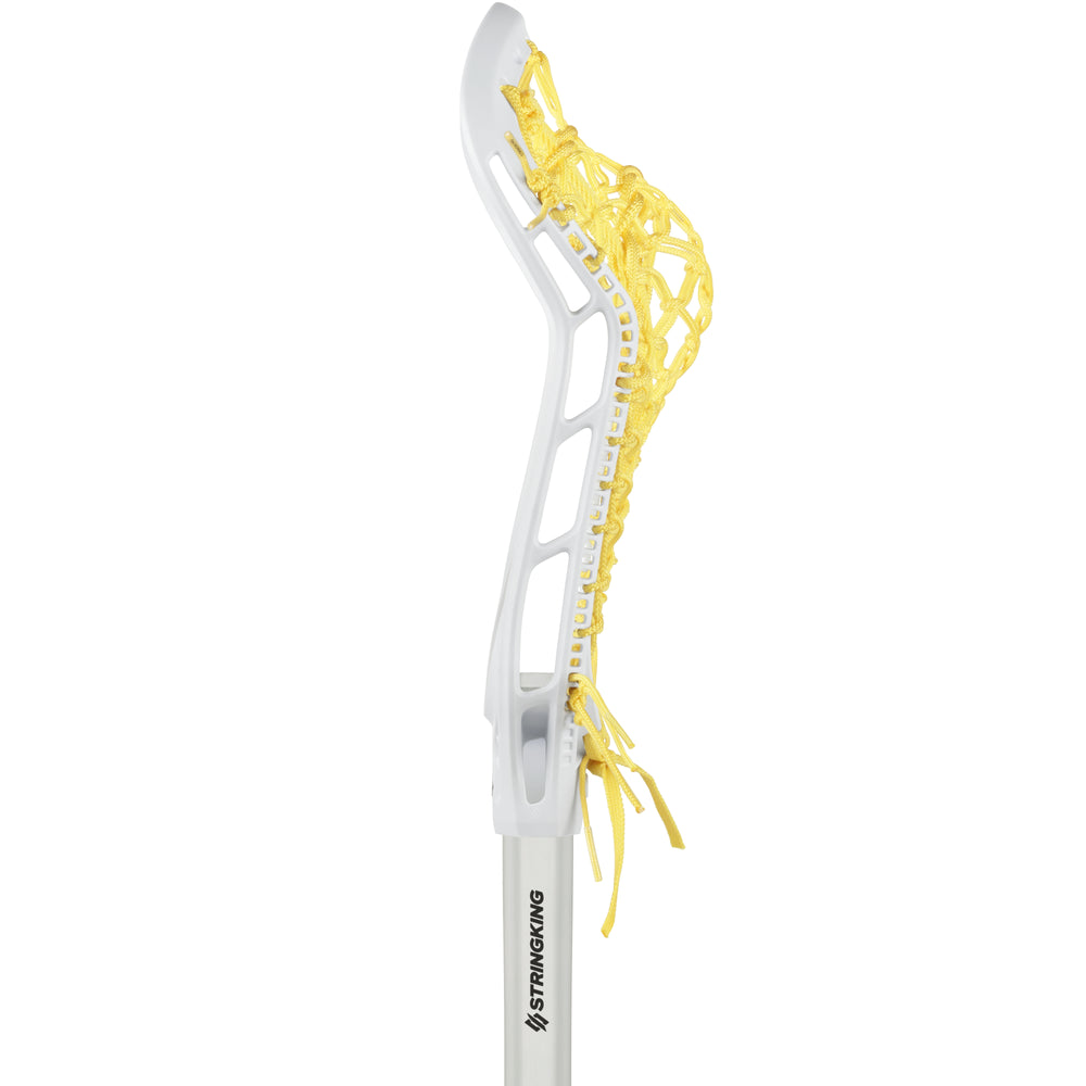 StringKing Women's Complete 2 Pro Midfield Lacrosse Stick - White/Yellow