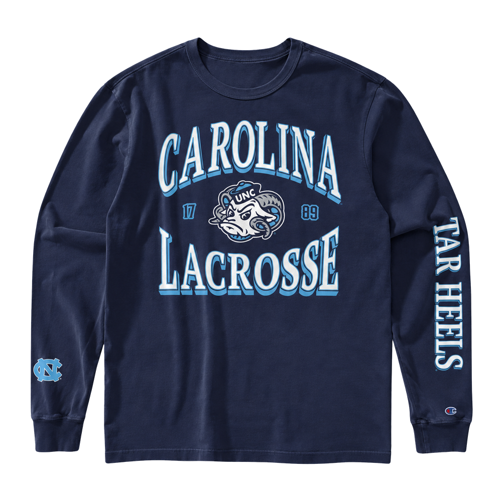Adult UNC Lacrosse Long Sleeve
