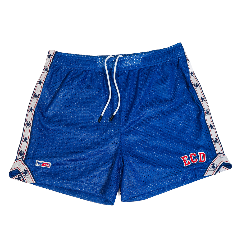 LU X ECD Blue USA Lacrosse Shorts 