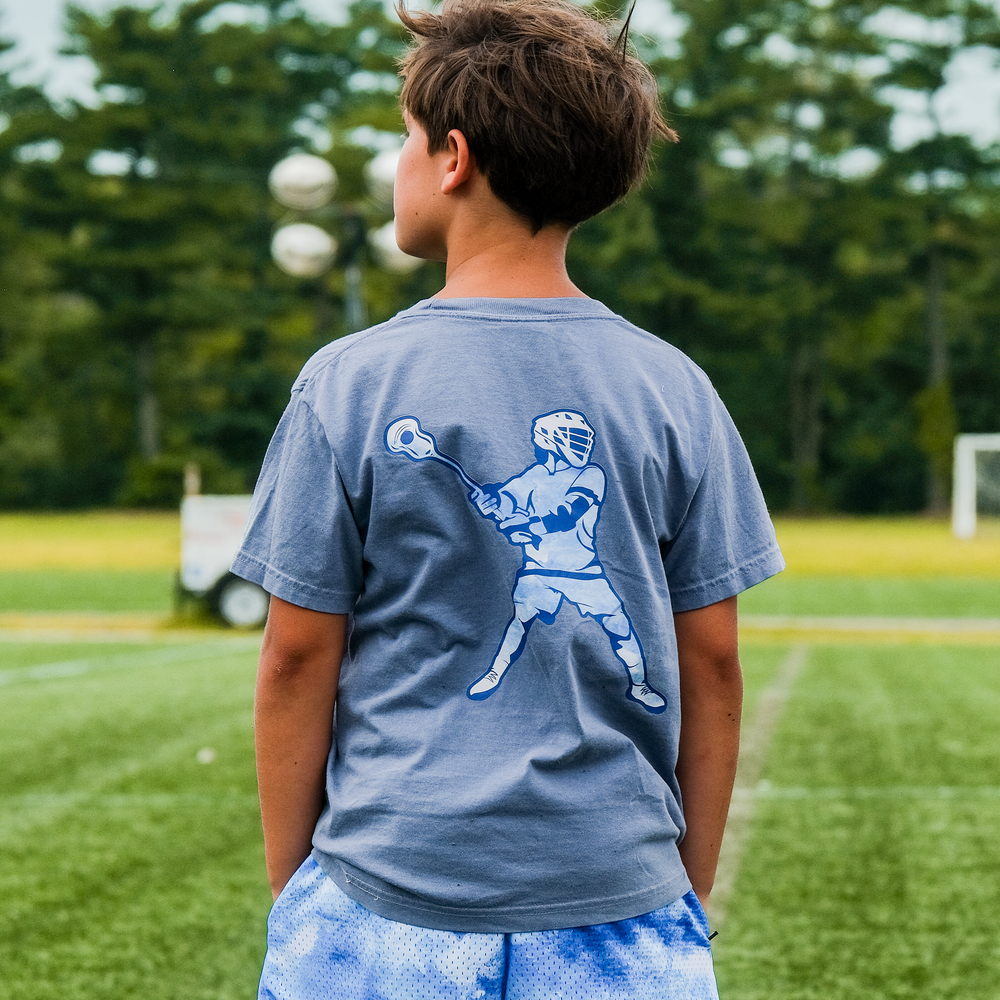 Blue Flow Youth Lacrosse Tee