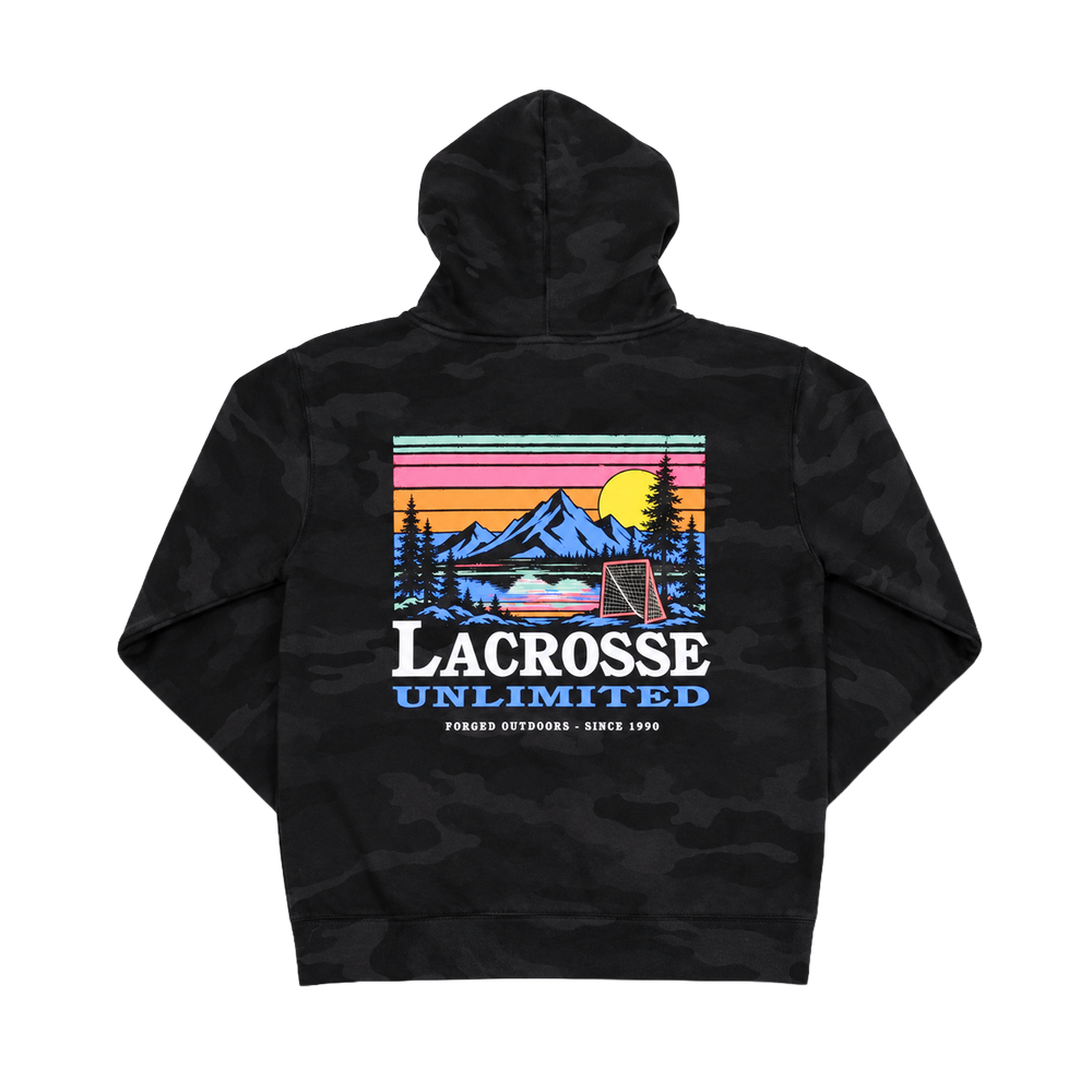 Youth Outdoor Black Camo Hoodie
