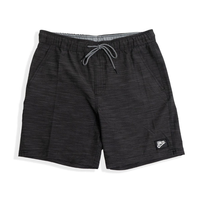 Black twill breezer shorts front view